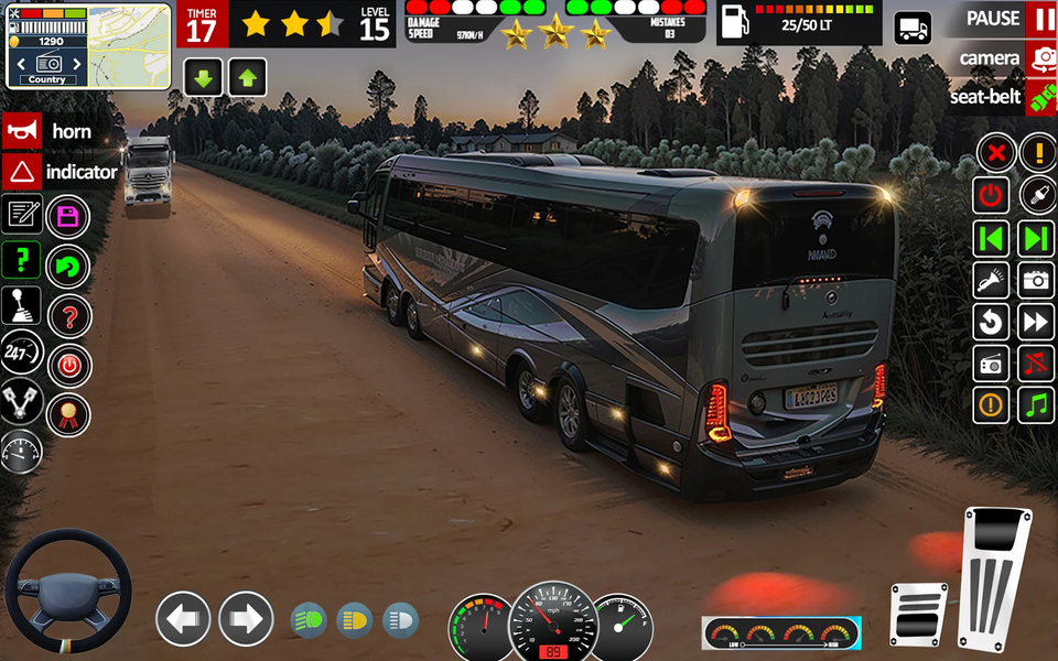 Coach Bus Driving: Offroad Bus - Gameplay image of android game