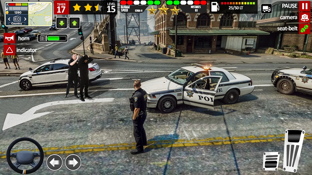 Police Car Sim: Police Chase - Gameplay image of android game