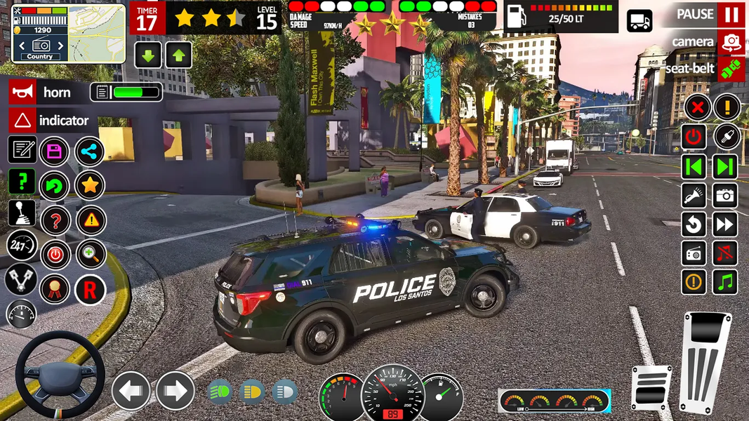Police Car Sim: Police Chase - Gameplay image of android game