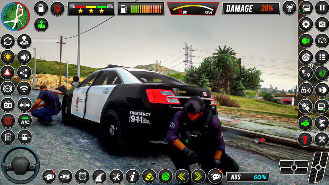 Police Car Sim: Police Chase - Gameplay image of android game