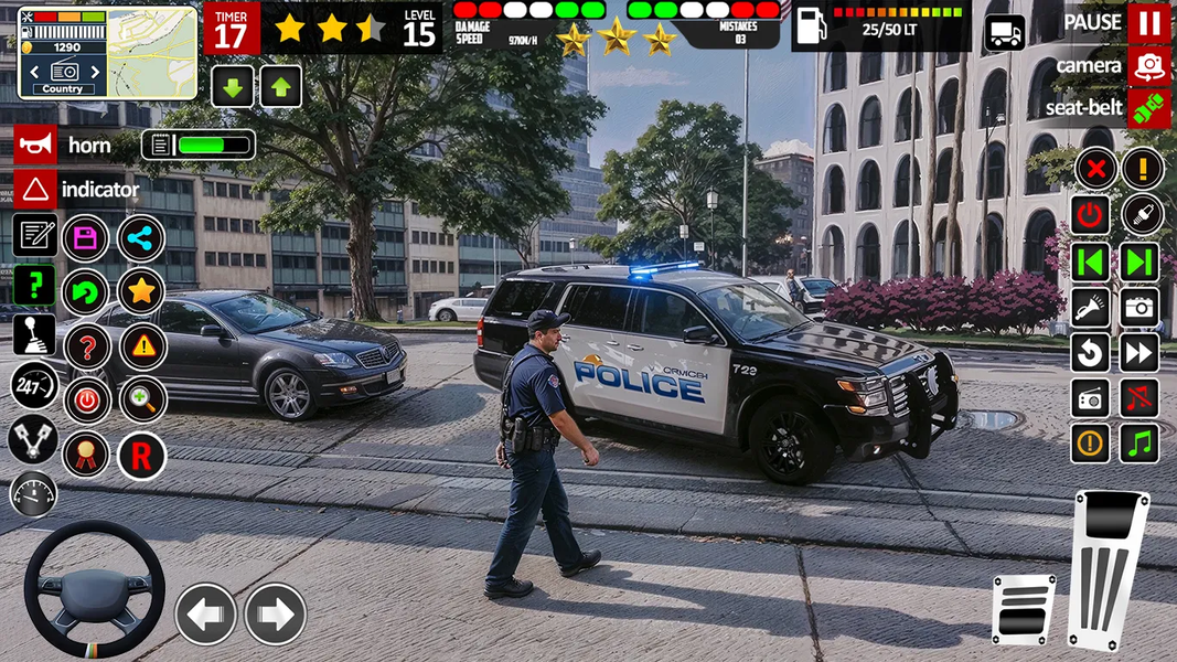 Police Car Sim: Police Chase - Gameplay image of android game