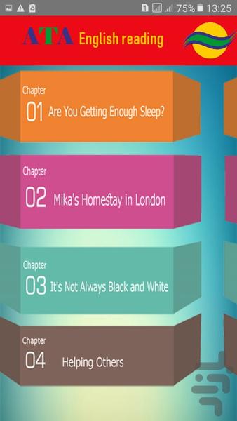 ATA English Reading 2 - Image screenshot of android app