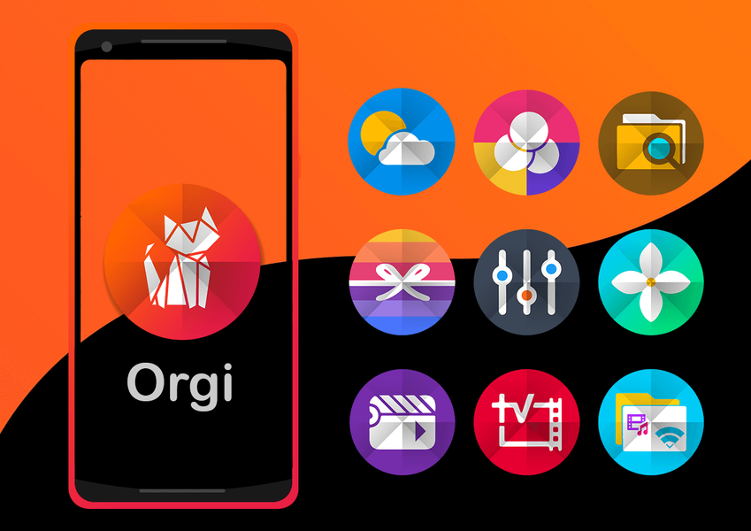 Orgi - Icon Pack - عکس برنامه موبایلی اندروید