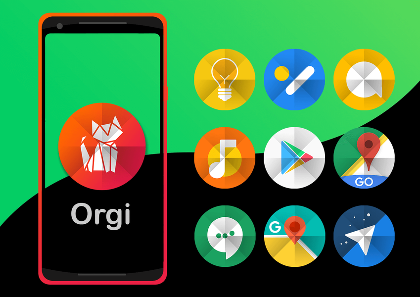 Orgi - Icon Pack - عکس برنامه موبایلی اندروید