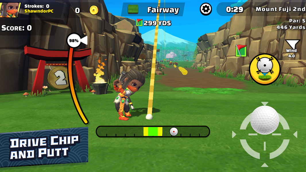 Ninja Golf ™ - عکس بازی موبایلی اندروید