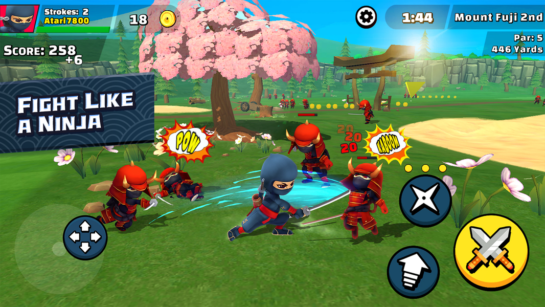 Ninja Golf ™ - عکس بازی موبایلی اندروید