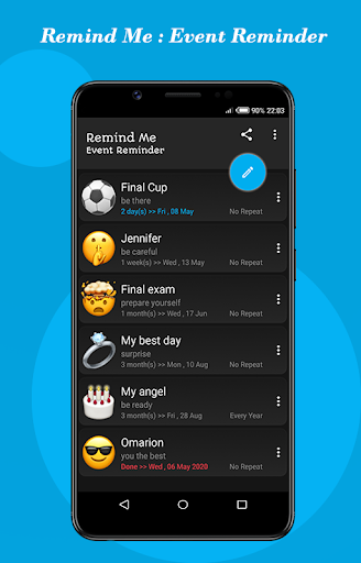 Remind Me - Event Reminder - Image screenshot of android app