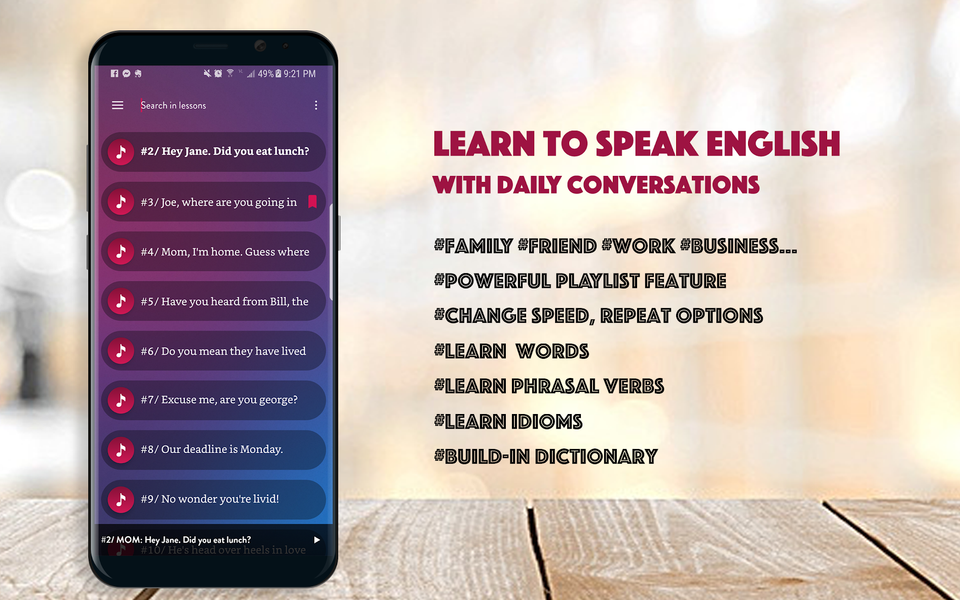 British English Conversation - Image screenshot of android app