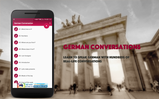 German Conversation - Image screenshot of android app