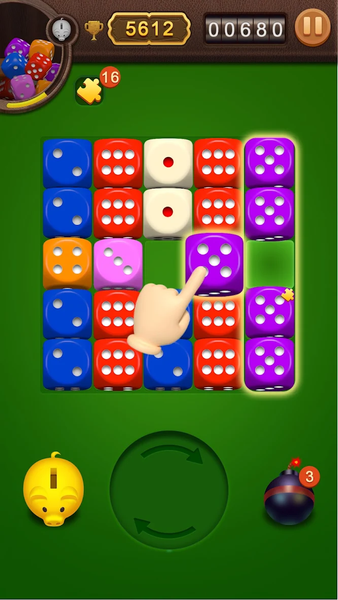 Dice Jigsaw Puzzle - Gameplay image of android game