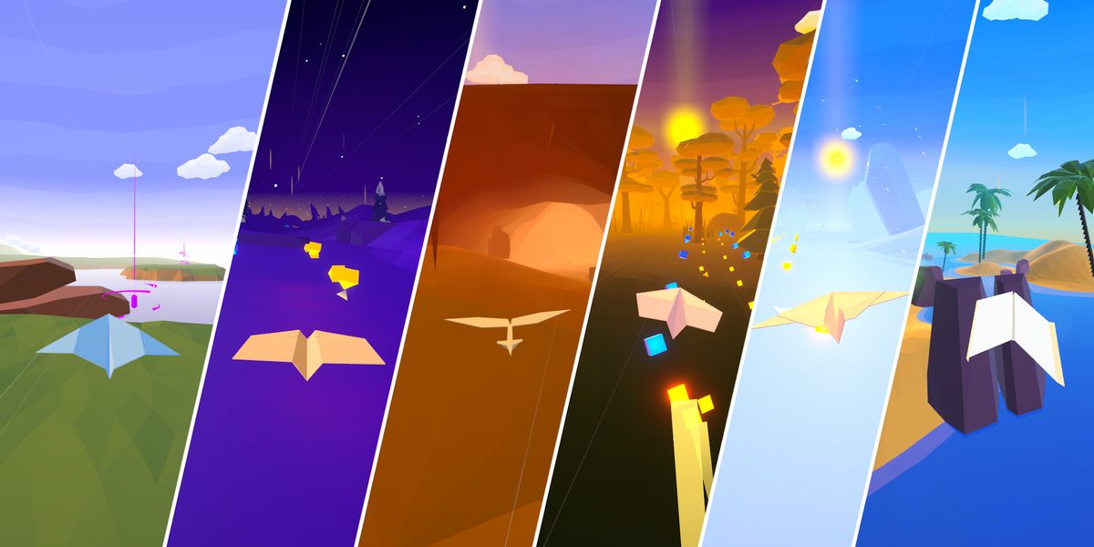 Paperly: Paper Plane Adventure - عکس بازی موبایلی اندروید