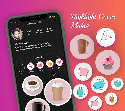 Highlight Cover Maker - عکس برنامه موبایلی اندروید