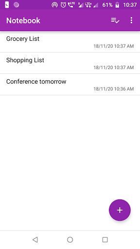 Notebook - Image screenshot of android app