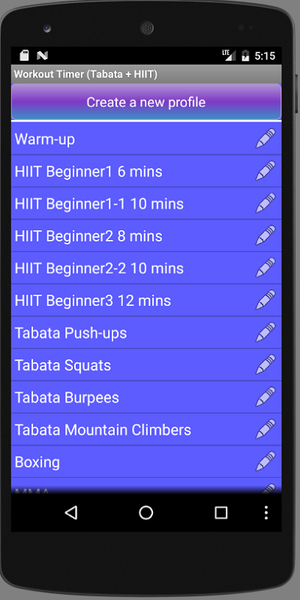 Workout Timer (Tabata + HIIT) - Image screenshot of android app