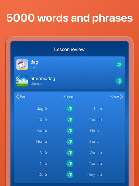 Learn Swedish - Speak Swedish - Image screenshot of android app