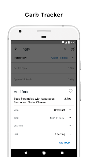 Atkins® Carb Counter & Meal Tracker - Image screenshot of android app