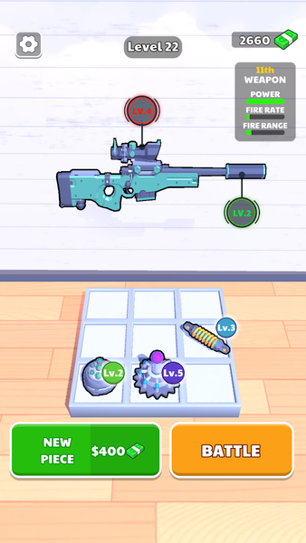 Weapon Master: Gun Shooter Run - Gameplay image of android game