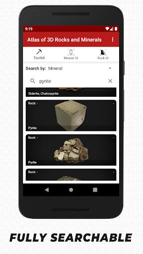 Atlas of ۳D Rocks and Minerals - عکس برنامه موبایلی اندروید
