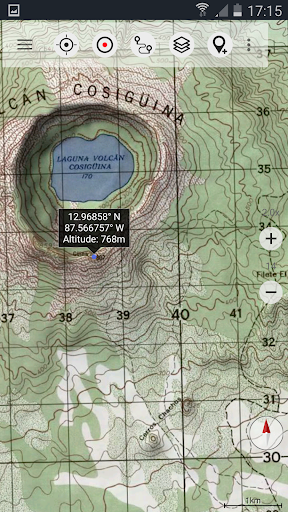 Central America Topo Maps - Image screenshot of android app