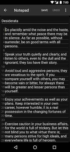 Notepad - دفتر یادداشت - عکس برنامه موبایلی اندروید