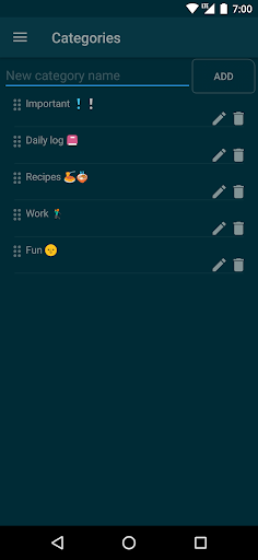 Notepad - دفتر یادداشت - عکس برنامه موبایلی اندروید