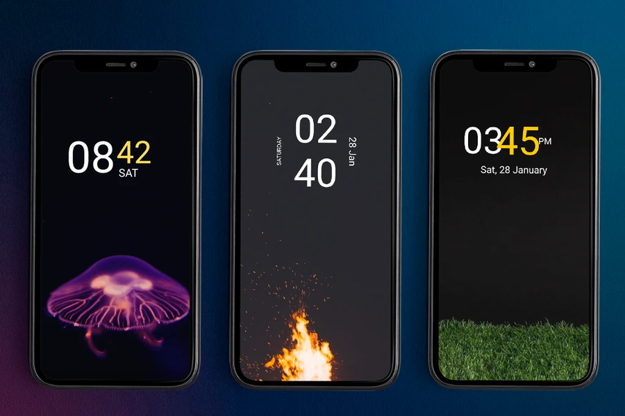 Clock Widget - عکس برنامه موبایلی اندروید