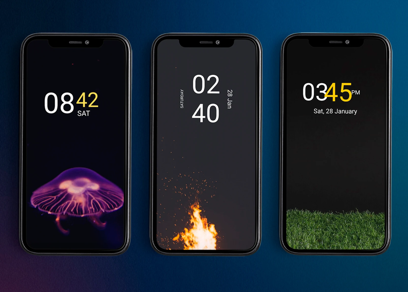 Clock Widget - عکس برنامه موبایلی اندروید