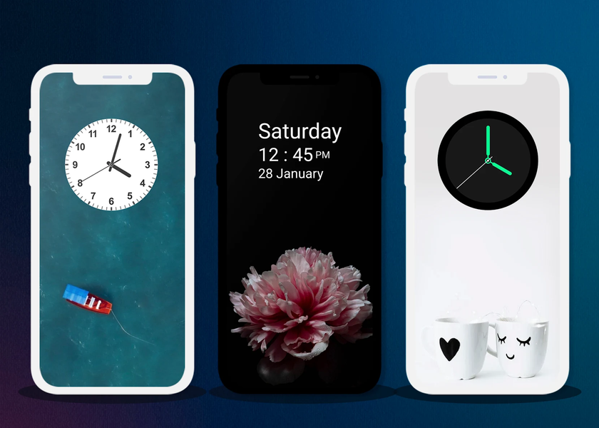 Clock Widget - عکس برنامه موبایلی اندروید
