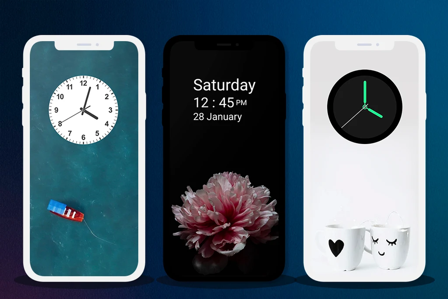 Clock Widget - عکس برنامه موبایلی اندروید