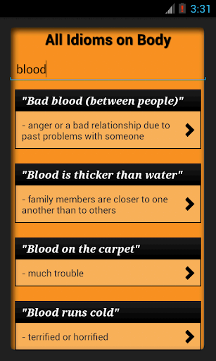 Idioms & Phrases with Meaning - عکس برنامه موبایلی اندروید