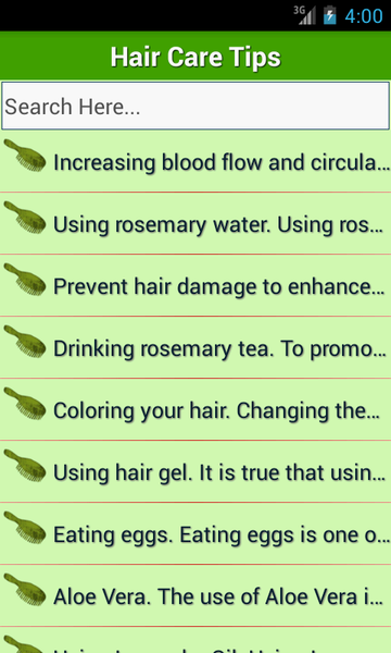 Hair Care Tips Guide - Image screenshot of android app