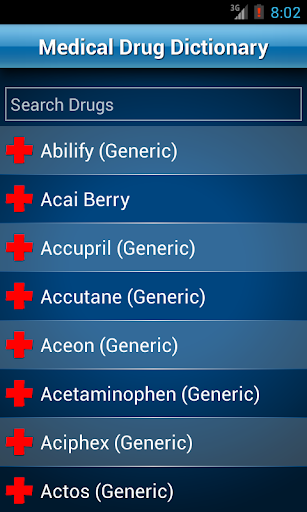 Drugs Dictionary Medical - Image screenshot of android app