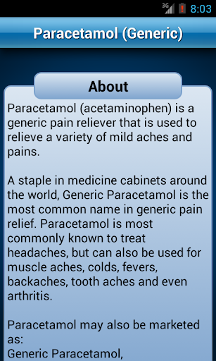 Drugs Dictionary Medical - Image screenshot of android app