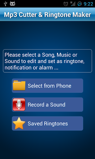 MP3 Cutter and Ringtone Maker - عکس برنامه موبایلی اندروید