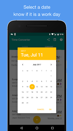 World Clock - Image screenshot of android app