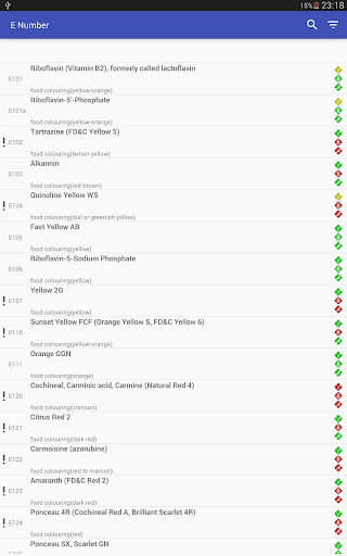 ENumber - Food Additives - Image screenshot of android app