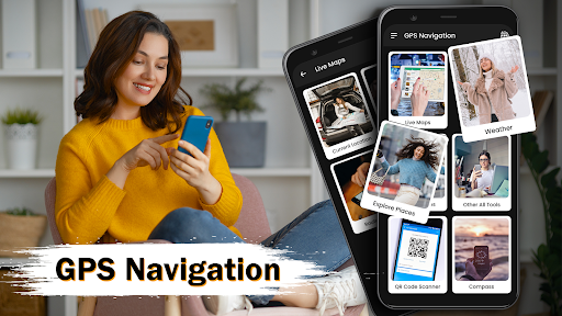 GPS Live Navigation, Road Maps - عکس برنامه موبایلی اندروید