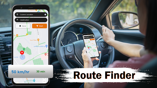 GPS Live Navigation, Road Maps - Image screenshot of android app