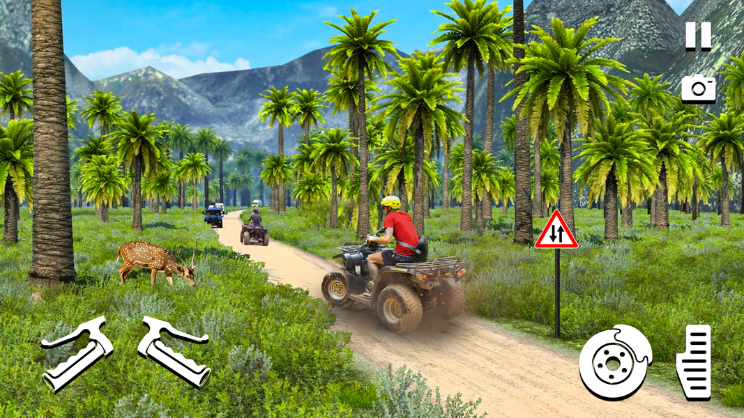 ATV Quad Bike Racing Simulator - Gameplay image of android game