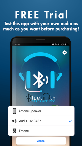 Bluetooth Streamer Pro - عکس برنامه موبایلی اندروید