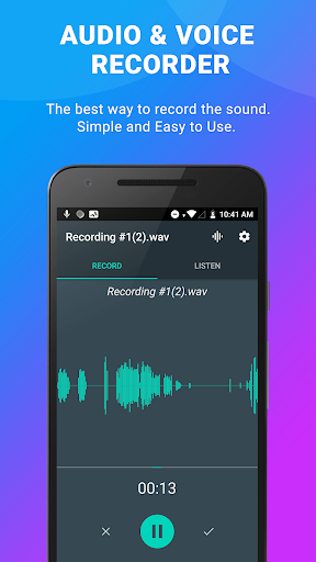 Voice Recorder & Audio Recorder, Sound Recording - عکس برنامه موبایلی اندروید