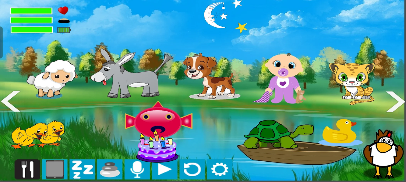 Virtual Pet Talking Animals - Gameplay image of android game
