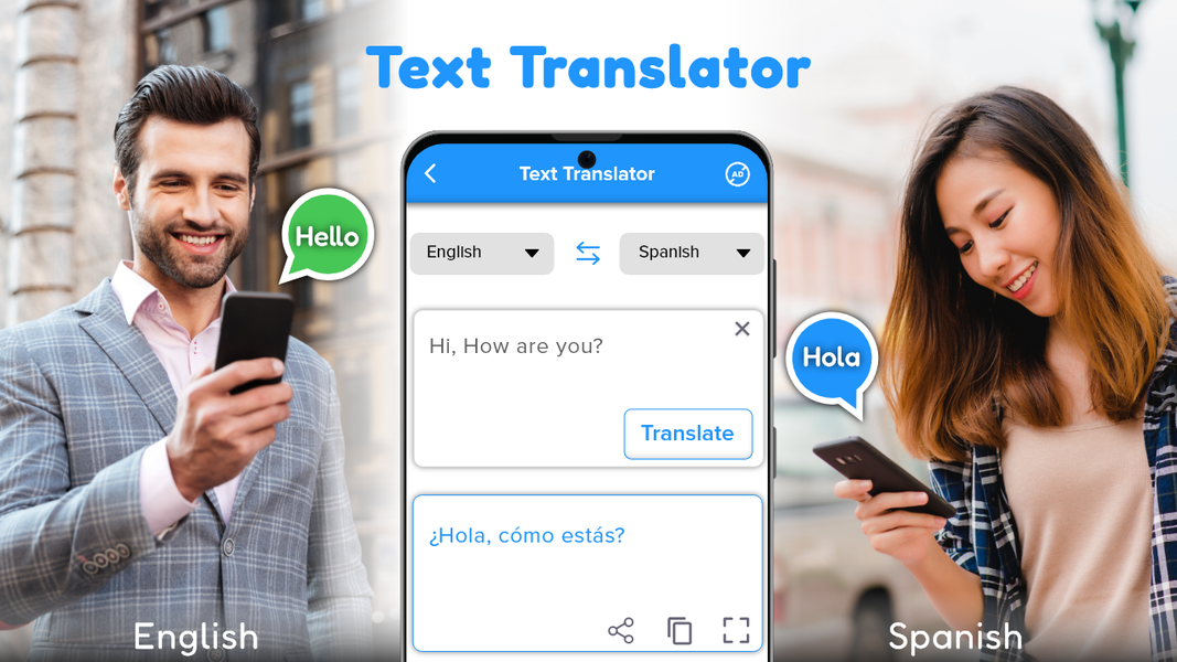 Translate Text, Voice, Audio - عکس برنامه موبایلی اندروید