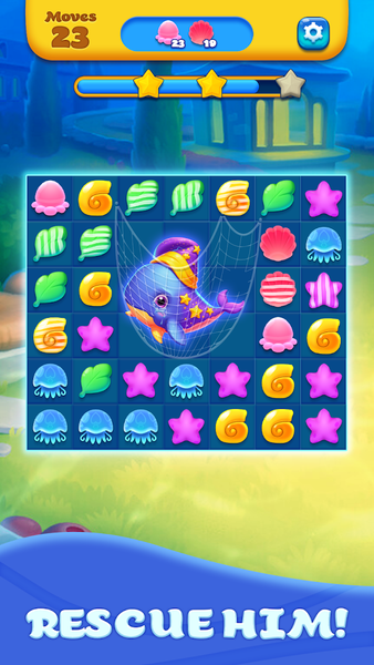 Ocean Match Blast: Puzzle Game - Gameplay image of android game