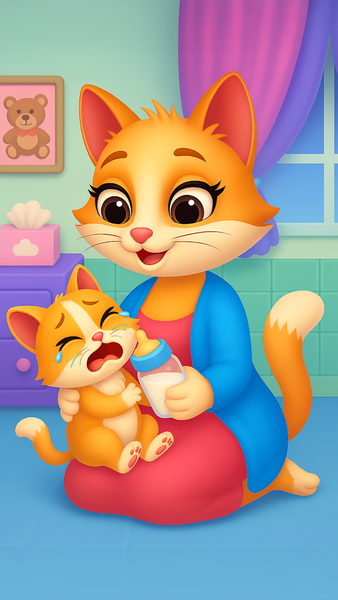 Cat babyshower newborn care - عکس بازی موبایلی اندروید
