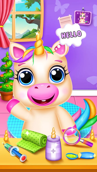 Magical Unicorn Girl Games - Gameplay image of android game