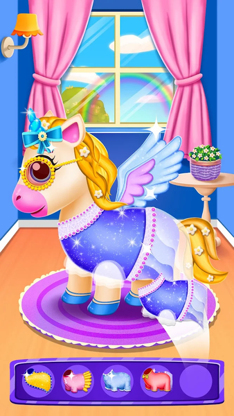 Magical Unicorn Girl Games - Gameplay image of android game