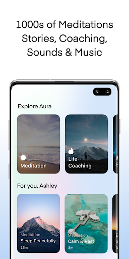 Aura: Meditation & Sleep, CBT - عکس برنامه موبایلی اندروید