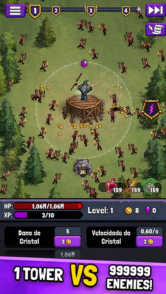 Evil Tower - Idle Defense TD - Gameplay image of android game