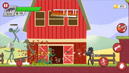 Stick vs Zombies - Gameplay image of android game